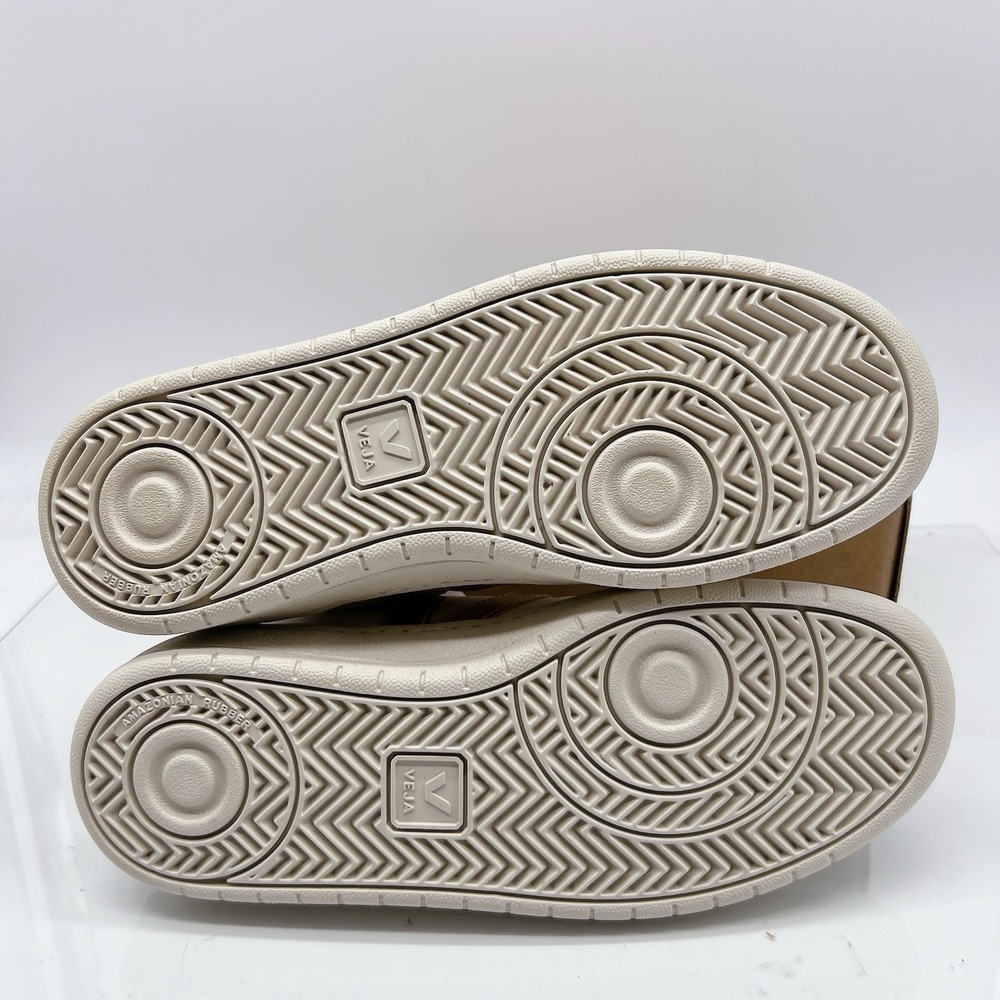 Veja V-10 Womens Fashion Sneakers Chromefree White Platine Leather Lace Up US 10 - Picture 9 of 14